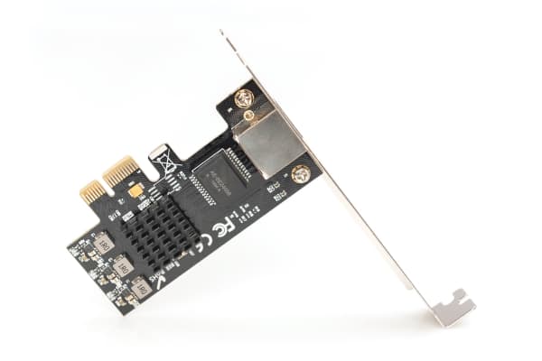 Digitus DN-10135, Sisäinen, Langallinen, PCI Express, Ethernet, 2500 Mbit/s, Musta