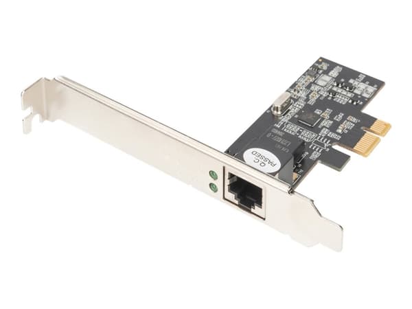 DIGITUS DN-10135 - Nettverksadapter - PCIe 2.1 lav profil - 10M/100M/1G/2,5 Gigabit Ethernet x 1 Sort