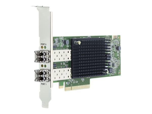 Lenovo ThinkSystem Emulex LPe32002 V2 - Vertbussadapter - PCIe 4.0 x8 lav profil - 32Gb Fibre Channel Gen 7 (Short Wave) x 2 - for ThinkSystem SR630