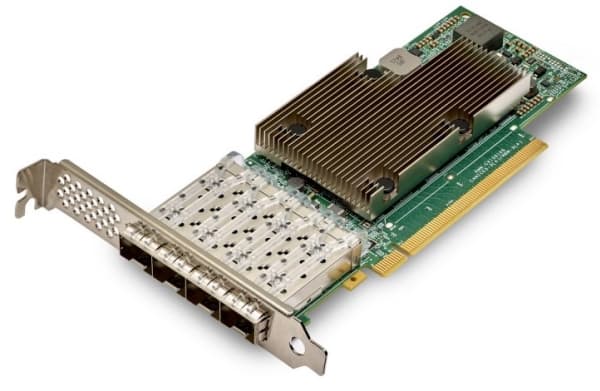 Broadcom NetXtreme E-Series P425G - Nettverksadapter - PCIe 4.0 x16 lav profil - 10/25 Gigabit SFP28 x 4