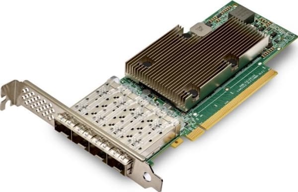 Broadcom NetXtreme E-Series P425G - Nettverksadapter - PCIe 4.0 x16 lav profil - 10/25 Gigabit SFP28 x 4