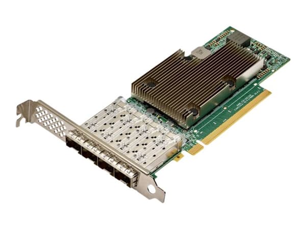 Broadcom NetXtreme E-Series P425G - Nettverksadapter - PCIe 4.0 x16 lav profil - 10/25 Gigabit SFP28 x 4