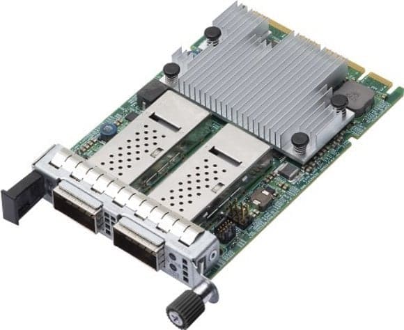 Broadcom NetXtreme E-Series N2100G - Nätverksadapter - PCIe 4.0 x16 låg profil - 100 Gigabit QSFP56 x 2