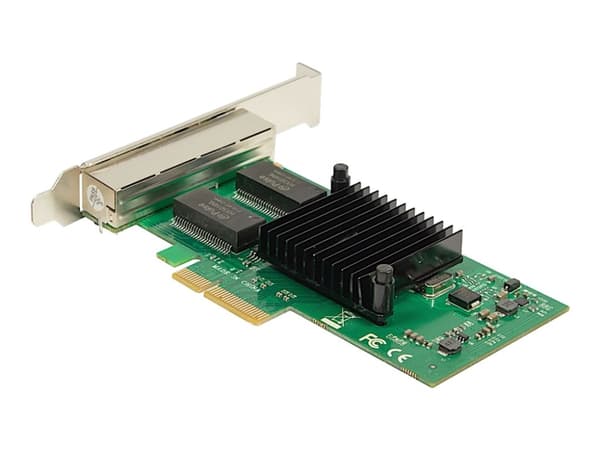 Argus ST-7238 - Nätverksadapter - PCIe 2.0 x4 låg profil - 1000Base-T x 4