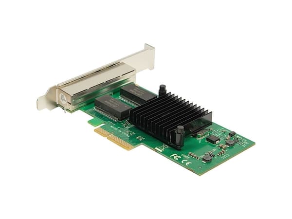 Argus ST-7238 - Nätverksadapter - PCIe 2.0 x4 låg profil - 1000Base-T x 4