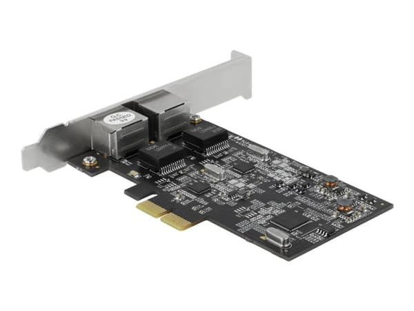 Delock - Nettverksadapter - PCIe 2.1 x2 lav profil - 2.5GBase-T x 2