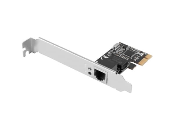 Lanberg PCE-1GB-201 - Nettverksadapter - PCIe lav profil - Gigabit Ethernet x 1