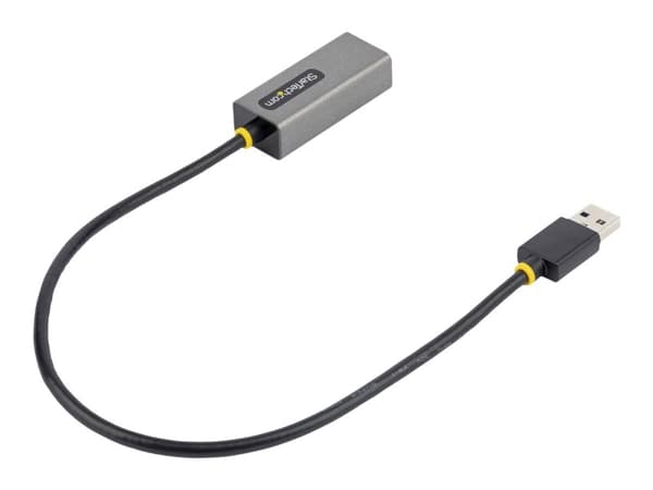 StarTech.com USB to Ethernet Adapter, USB 3.0 to 10/100/1000 Gigabit Ethernet LAN Converter for Laptops, 1ft (30cm) Attached Cable, USB to RJ45 Adapt