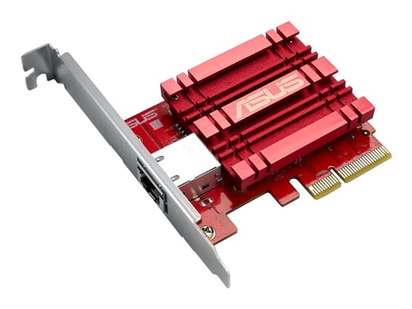 ASUS XG-C100C - Verkkosovitin - PCIe - 10Gb Ethernet x 1 Punainen