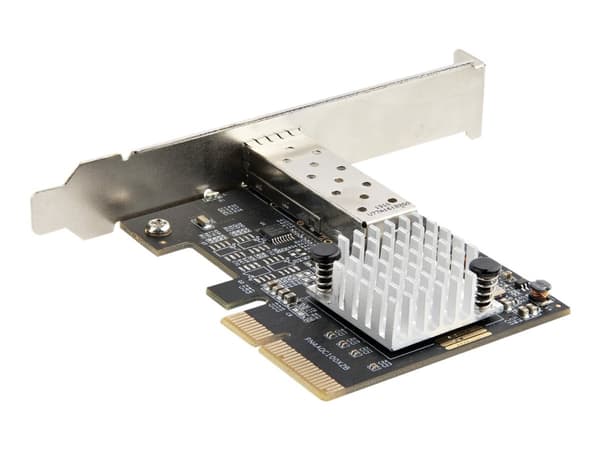 StarTech.com 10G PCIe SFP+ Card, Single SFP+ Port Network Adapter w/ Low Profile, Open SFP+ for MSA-Compliant Modules / Direct-Attach Cables (DAC), 1