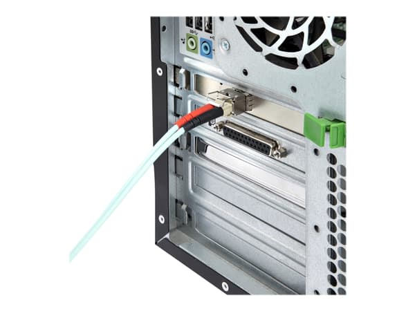 StarTech.com 10G PCIe SFP+ Card, Single SFP+ Port Network Adapter w/ Low Profile, Open SFP+ for MSA-Compliant Modules / Direct-Attach Cables (DAC), 1 Sort
