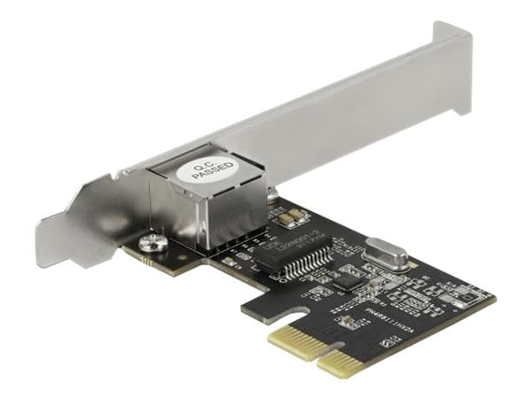 Delock - Nätverksadapter - PCIe 1.1 låg profil - Gigabit Ethernet x 1