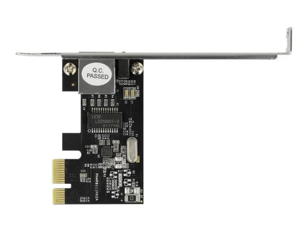 Delock - Nätverksadapter - PCIe 1.1 låg profil - Gigabit Ethernet x 1