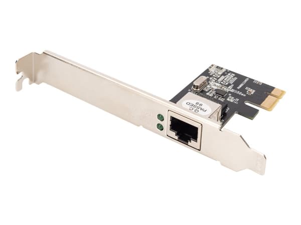 DIGITUS - Nettverksadapter - PCIe lav profil - Gigabit Ethernet x 1 Sort