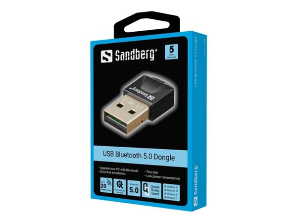 Sandberg - Nettverksadapter - USB 2.0 - Bluetooth 5.0 EDR