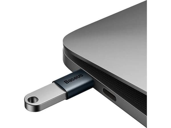 Adapter USB Baseus Ingenuity OTG USB-C - USB Niebieski (ZJJQ000003)