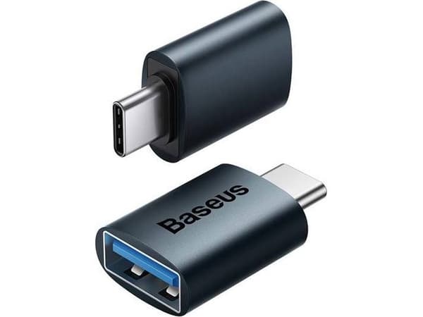 Adapter USB Baseus Ingenuity OTG USB-C - USB Niebieski (ZJJQ000003)