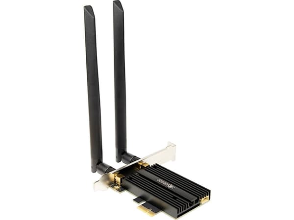 Inter-Tech DMG-36 - Nettverksadapter - PCIe 2.0 - Bluetooth 5.2, Wi-Fi 6E
