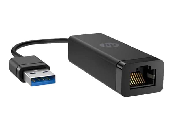 HP USB 3.0 to RJ45 Adapter G2 - Nätverksadapter - USB 3.0 - Gigabit Ethernet x 1 - för HP 245 G10 Notebook, 250 G9 Notebook; Fortis 11 G9 Q Chromeboo