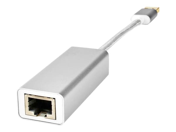 Nedis - Nätverks-/USB-adapter - USB 3.2 Gen 1 - Gigabit Ethernet x 1 - silver