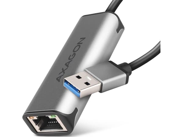 AXAGON ADE-25R USB 3.2 -verkkosovitinkaapeli - USB Type-A, RJ45