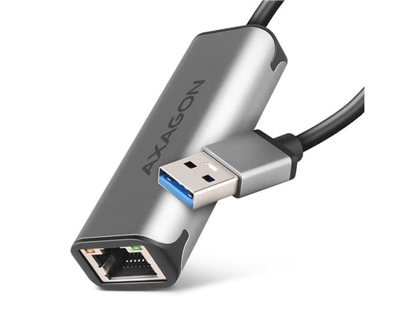 AXAGON ADE-25R USB 3.2 -verkkosovitinkaapeli - USB Type-A, RJ45