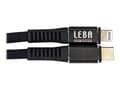 Miniatyrbild 1 av 2: LEBA NoteCable - Lightning-kabel - 24 pin USB-C hane till Lightning hane - 1.2 m - svart - up to 480 Mbps, strömöverföring upp till 36 W