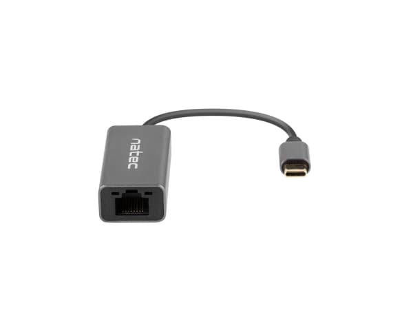 NATEC Cricket, USB 3.2 Gen 1 (3.1 Gen 1) Type-C, 100,1000 Mbit/s, Grå, RJ-45, 24 mm, 60 mm