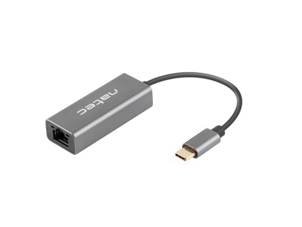 NATEC Cricket, USB 3.2 Gen 1 (3.1 Gen 1) Type-C, 100,1000 Mbit/s, Grå, RJ-45, 24 mm, 60 mm