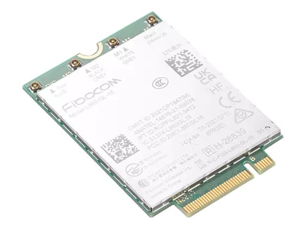 Fibocom L860-GL-16 - Trådløs mobilmodem - 4G LTE - M.2 Card - for ThinkPad L13 Gen 3; L13 Yoga Gen 3; L15 Gen 3; P16 Gen 1; T14s Gen 3; X13 Gen 3