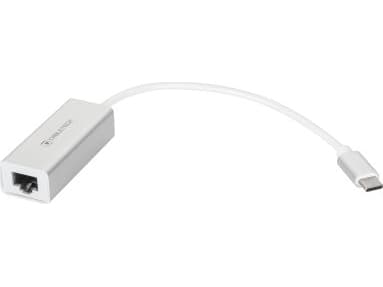 Cabletech USB-C network adapter (KOM0994) Grå, Vit
