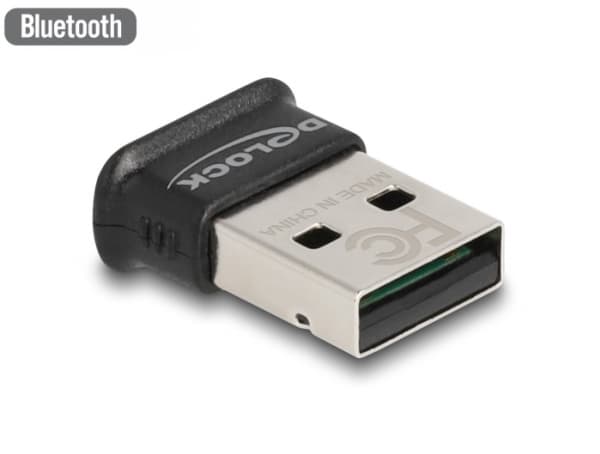 Delock - Nätverksadapter - USB - Bluetooth 5.0 LE, Bluetooth 5.0 EDR - Klass 1