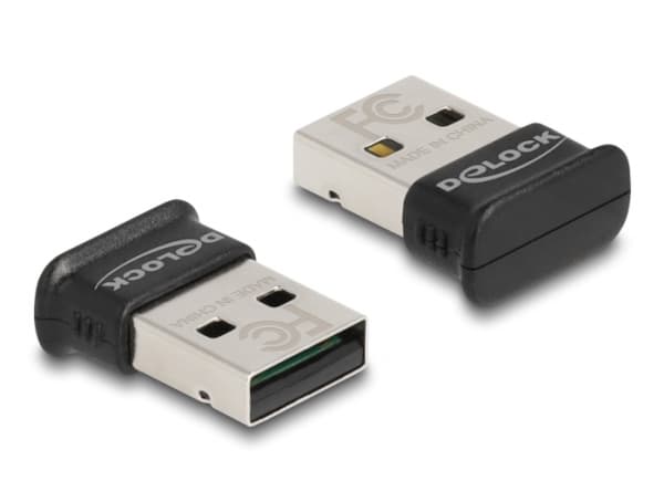 Delock - Nätverksadapter - USB - Bluetooth 5.0 LE, Bluetooth 5.0 EDR - Klass 1