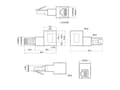 Miniatyrbild 3 av 4: InLine 69991C, Kabel, Ethernet extension Gen 2, Ethernet, 10000 Mbit/s, Svart