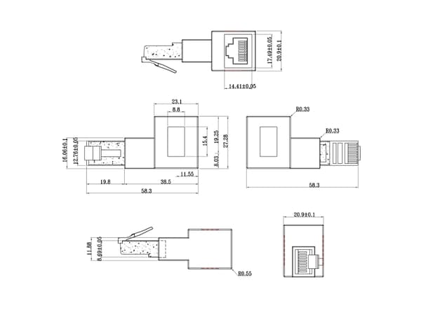 InLine 69991D, Kabel, Ethernet extension Gen 2, Ethernet, 10000 Mbit/s, Svart