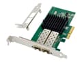 Miniatyrbild 1 av 5: MicroConnect - Nätverksadapter - PCIe 2.1 låg profil - Gigabit SFP+ x 2