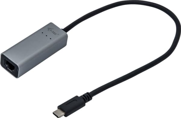 i-tec Metal C31METALGLAN, johtoliitin, USB Type-C, Ethernet, 1000 Mbit/s, musta, vihreä