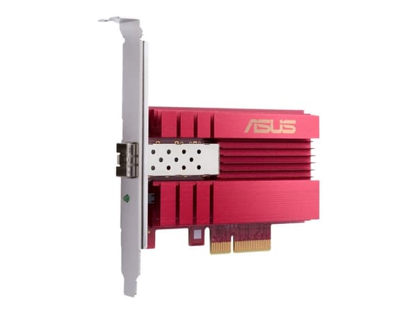 ASUS XG-C100F, Sisäinen, Langallinen, PCI Express, Kuitu, 10000 Mbit/s, Punainen