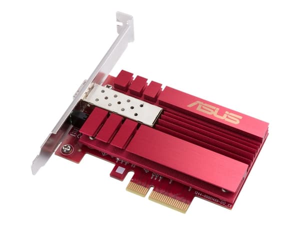 ASUS XG-C100F, Sisäinen, Langallinen, PCI Express, Kuitu, 10000 Mbit/s, Punainen