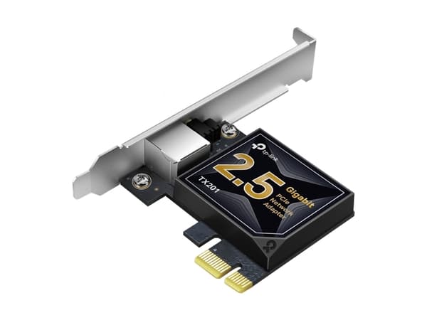 TP-Link TX201 2.5 Gigabit PCIe Network Adapter - 2500 Mbit/s musta, Harmaa