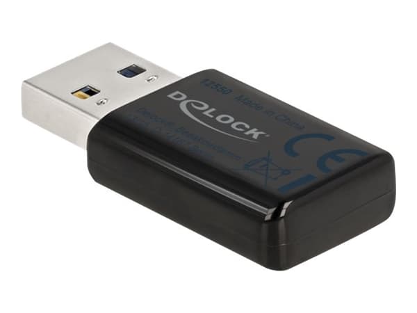 Delock Micro Stick 867 - Nettverksadapter - USB 3.0 - Wi-Fi 5 - svart Sort