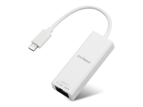 Edimax EU-4306C - Nettverksadapter - USB-C 3.1 - Gigabit Ethernet Hvit