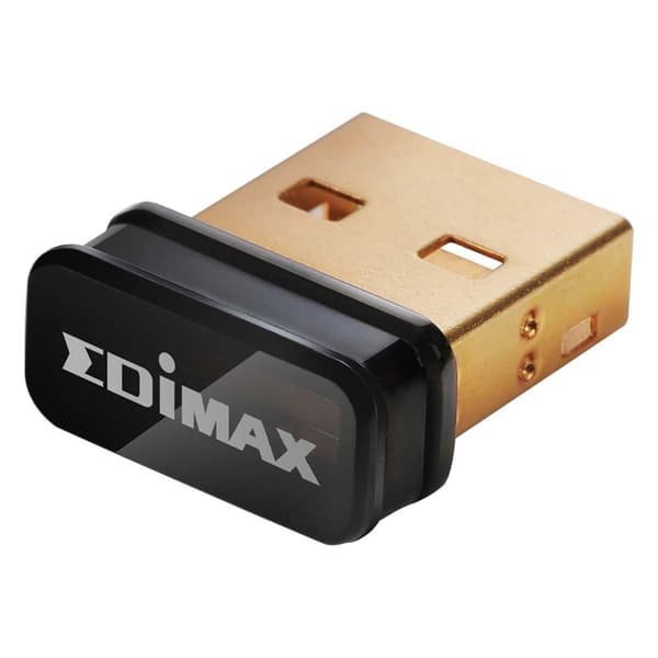 Edimax N150 Wi-Fi 4 Nano USB-adapter Sort