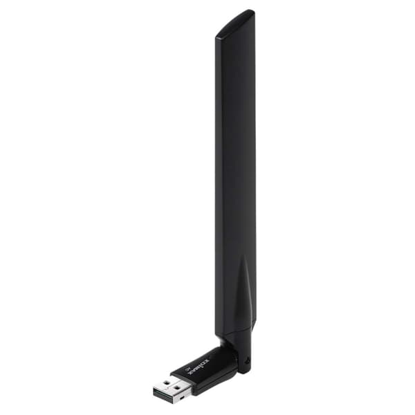 Edimax Trådløst Utstyr USB-Adapter AC600 2.4/5 GHz (Dual Band) Sort Sort
