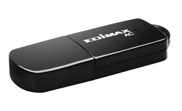 Edimax Trådløst Utstyr USB-Adapter AC600 2.4/5 GHz (Dual Band) Sort