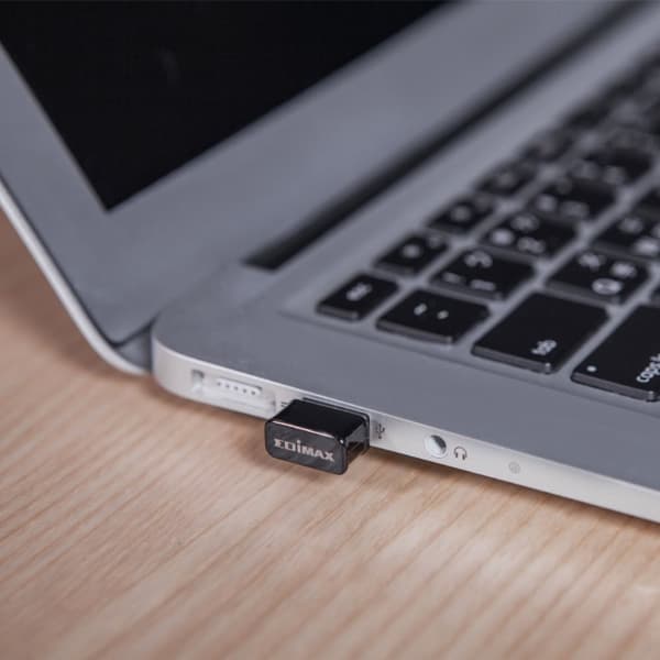 Edimax Trådlös USB-Adapter AC1200 2.4/5 GHz (Dual Band) Wi-Fi Svart/Aluminium