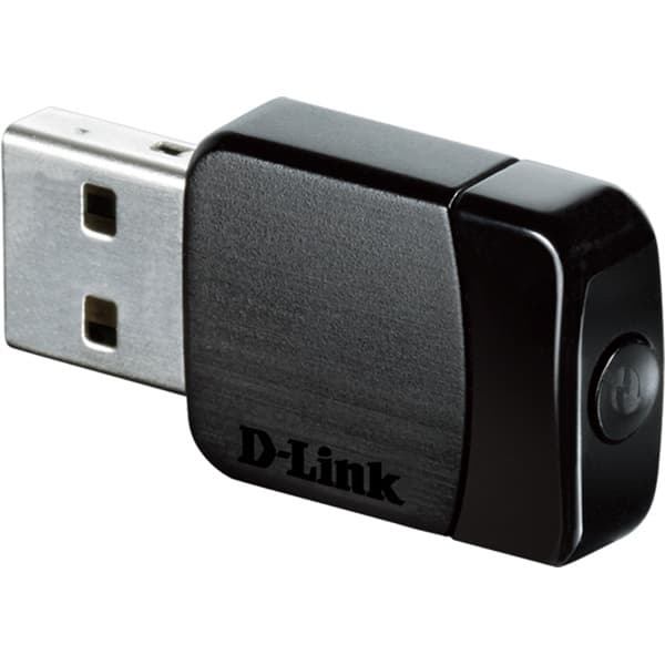 D-Link Mini adapter AC580, nettverksadapter, USB , 802.11n/g/ac, svart Sort