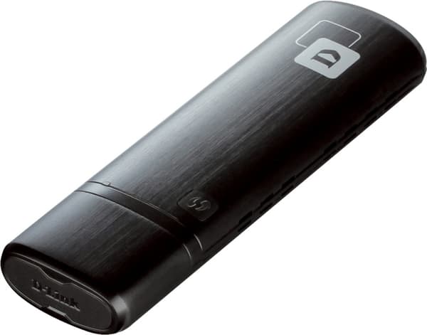 D-Link Trådløs AC DualBand USB-adapter (DWA-182) Sort