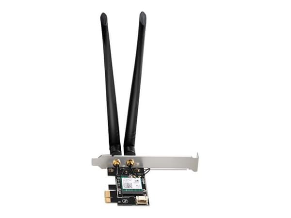 D-Link AX3000, Sisäinen, Langaton, PCI Express, WLAN / Bluetooth, 2402 Mbit/s, Musta