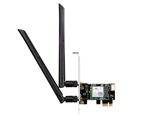 D-Link AX3000, Sisäinen, Langaton, PCI Express, WLAN / Bluetooth, 2402 Mbit/s, Musta